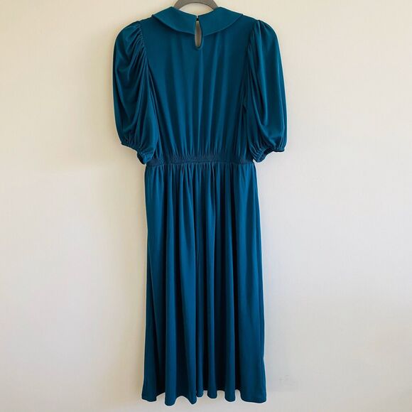 ZARA Dark Turquoise Elasticized Dress - S - Picture 9 of 10